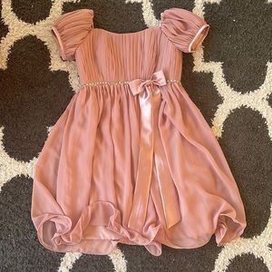 Light pink, Easter dress with bow